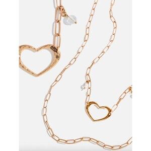 Katia Designs Love Open Heart Long Chain Necklace